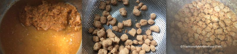 Instant Pot Soya Curry | Electric Pressure Cooker Soya Chunk Dry Curry