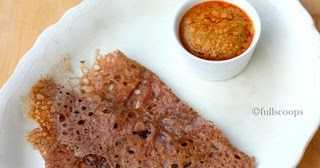 Instant Ragi Dosai