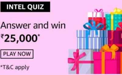 Intel Amazon Quiz Time All Answers To Win Rs 25000