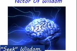 Intelligence and Wisdom !!