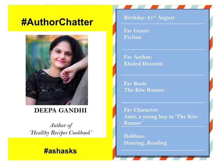 Interview With Deepa, Author Of ‘Healthy Recipe Cookbook’ #ashasks