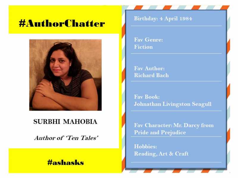 Interview With Surbhi Mahobia, Author Of ‘Ten Tales’ #ashasks