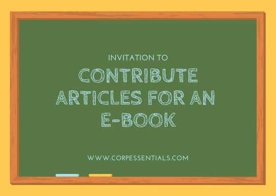 Invitation To Contribute Articles For An E-book