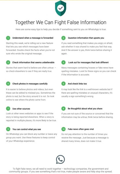 Is Whatsapp Doing Enough To Curtail Fake News In India?