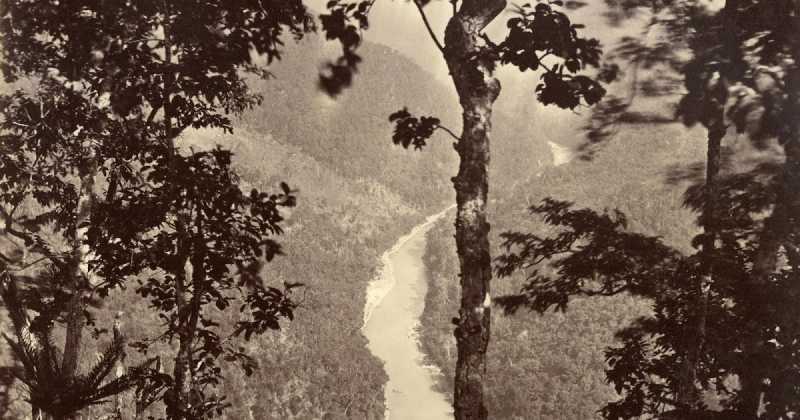 Is This The Oldest Photograph Of Triveni From Peshoke View Point (1870)