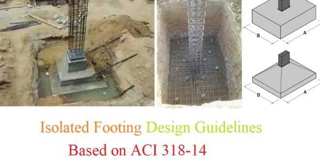 Isolated Footing Design Guidelines Based On ACI 318-14