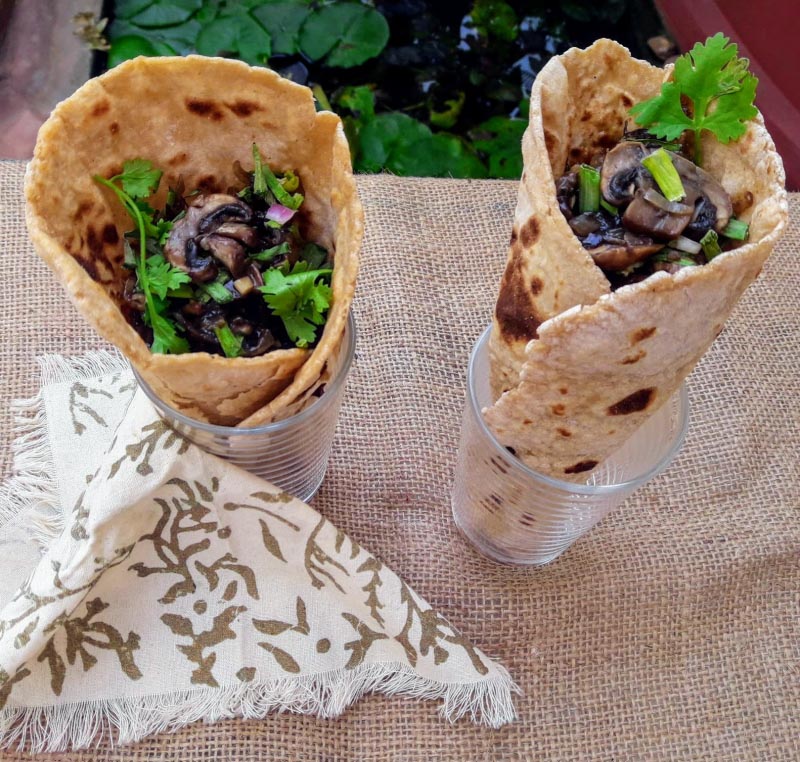 Italian Chinese-Garlic Mushrooms