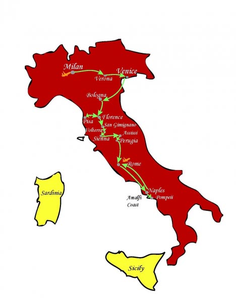 Italy Itinerary