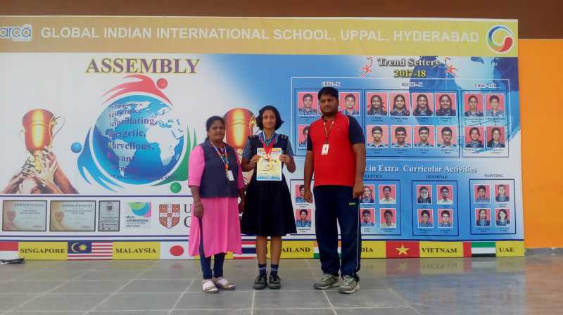 J Hasini Reddy - VII E Participated In 64th SGF -