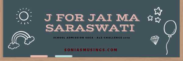 J For Jai Ma Saraswati