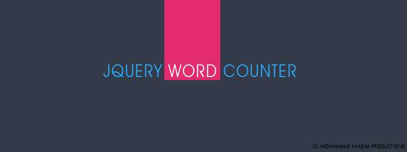 JQuery Word Counter