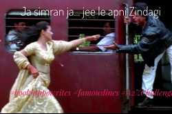 Ja simran ja… #famouslines #A2ZChallenge #BlogChatterA2Z