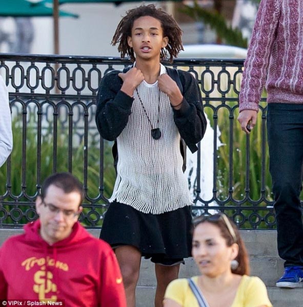 Jaden Smith Spotted Out Wearing A Girly Mini Dress