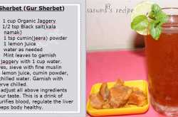 Jaggery Sherbet(Gur Sherbet)