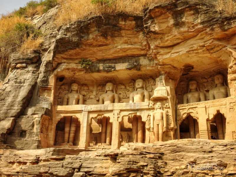 Jain Monuments Of Gwalior Fort