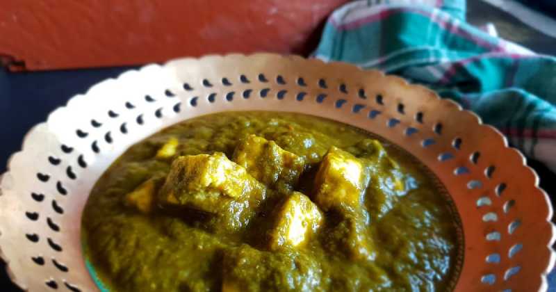 Jain Palak Paneer