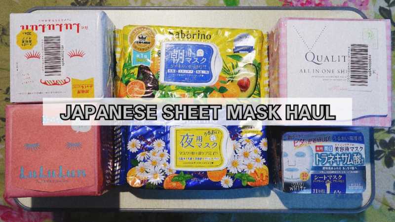 Japanese Sheet Mask Haul | B H A R T I P U R I |