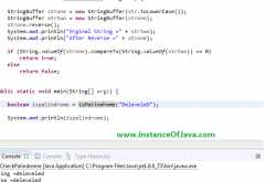 Java Program to check a String is palindrome or not by ignoring its case