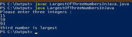 Java Program To Find Largest Of Three Numbers - Flower Brackets