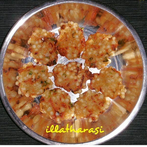 Javarisi Vadai (Sabudana/Sago Fritters) 