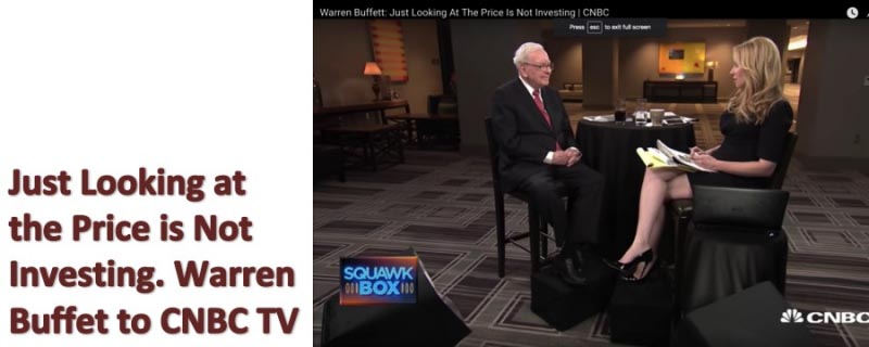 Just Looking At The Price Is Not Investing I Warren Buffett I Value Investing