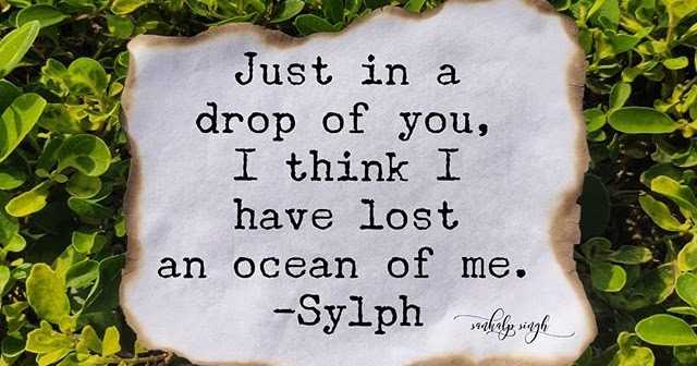 Just In The Drop Of You ( Poetry )