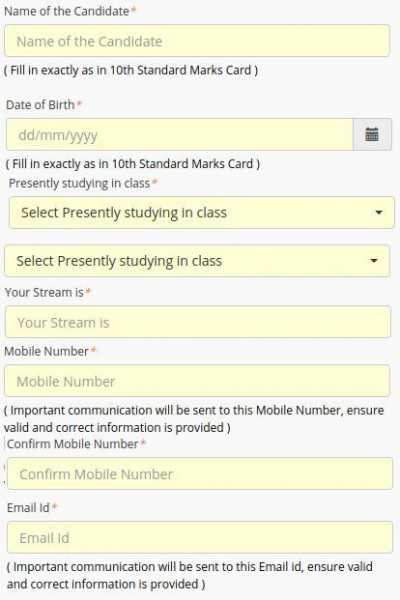 KVPY Application Form - Apply At Kvpy.iisc.ernet.in