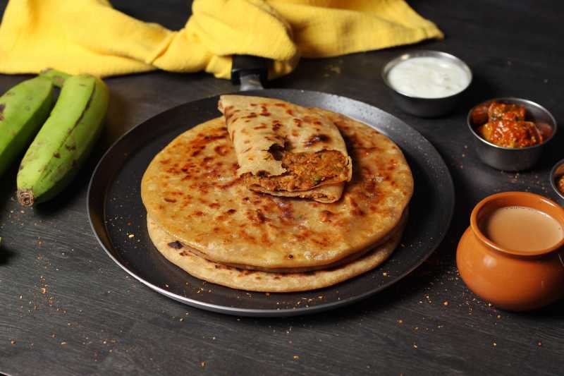 Kachhe Kele Ke Paranthe - Raw Banana Paratha - Indian Vegetarian Recipes By Siddhi - Quick Recipes & Cooking Ideas