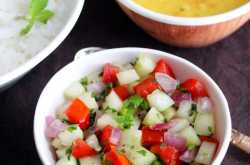 Kachumber Salad Recipe | Indian Cucumber Onion Tomato Salad
