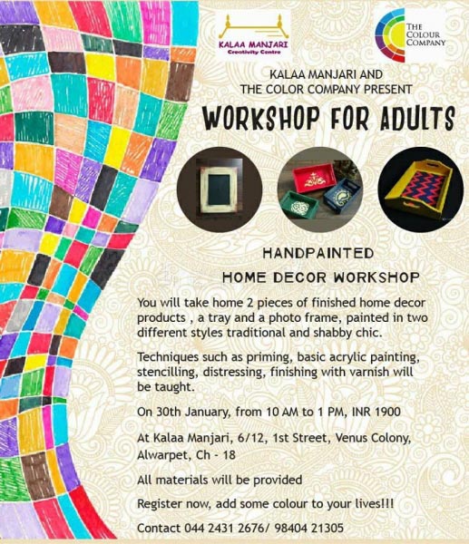 Kalaa Manjari – Creativity Centre In Chennai!!