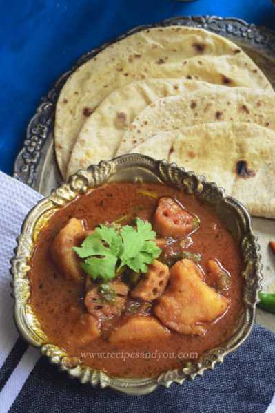 Kamal Kakdi Aloo Sabzi | Aloo Bhein Sabzi | Lotus Stem And Potato Curry | Recipes & You