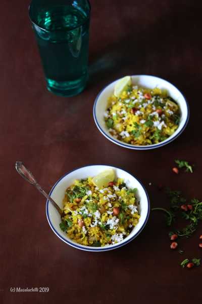 Kande Pohe - Maharashtrian Breakfast Recipe - Masalachilli - A Celebration Of Indian Vegetarian Cooking, With A Twist!