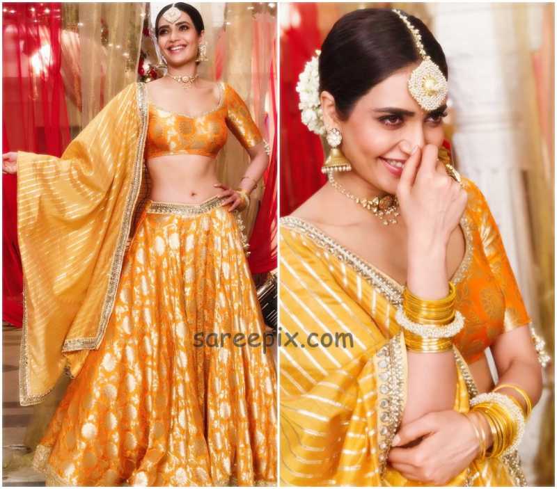 Karishma Tanna In Ghagra Choli | "Qayamat Ki Raat" Serial