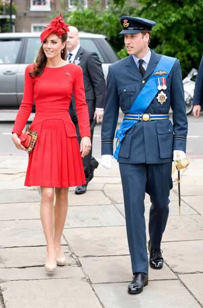 Kate Middleton Dressed In Red On Diamond Jubilee