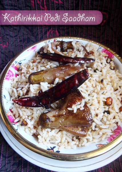 Kathirikkai Podi Saadham