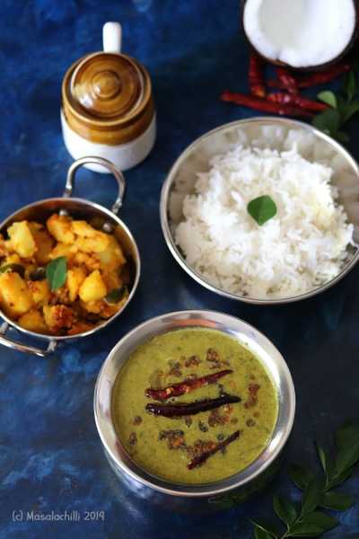 Keerai Molagootal / Palakkad Style Spinach Lentil Curry - Masalachilli - A Celebration Of Indian Vegetarian Cooking, With A Twist!