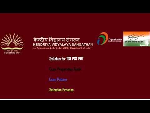 Kendriya Vidyalaya TGT PGT PRT Exam Pattern | KVS Teacher Syllabus 2018