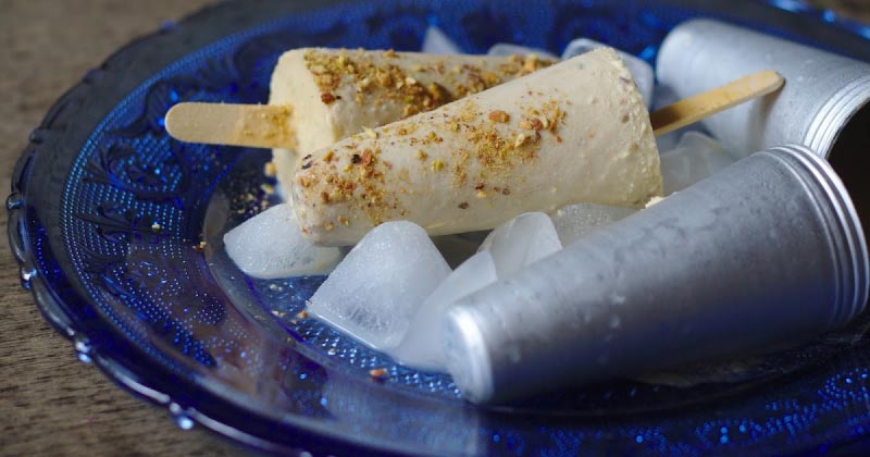 Kesar Pista Badam Kulfi/ Popsicle