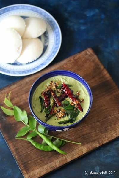 Kothamalli Chutney / Coriander Coconut Chutney For Idli Dosa - Masalachilli - A Celebration Of Indian Vegetarian Cooking, With A Twist!