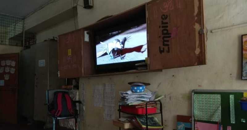 Kung Fu Panda 2 Screening At Samarth Primary School, Santacruz