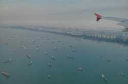 Land and water side by side..