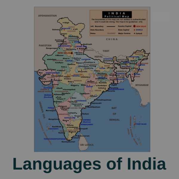 Languages Of India - Miscellaneous Information On Languages In India