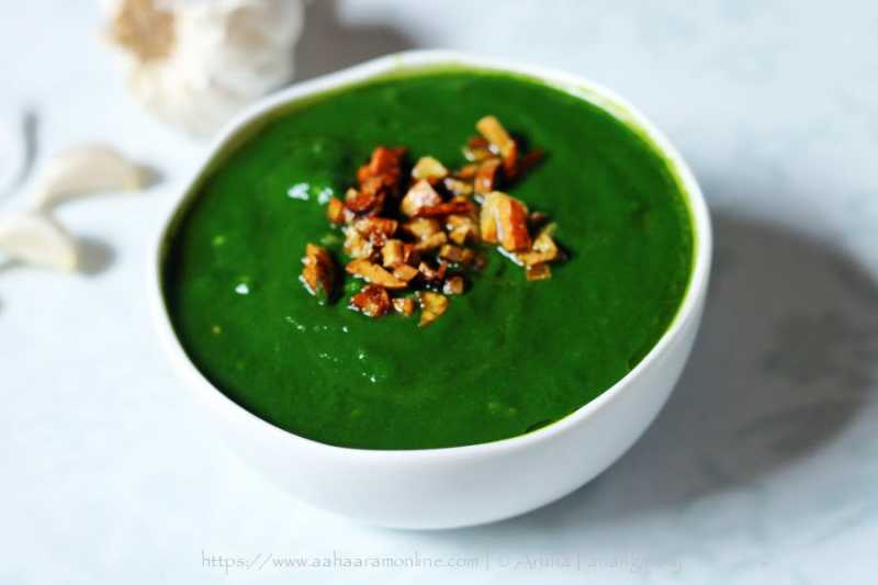 Lasooni Palak | Garlicky Spinach Curry | Lehsuni Palak » ãhãram