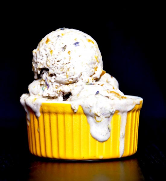 Lavender Apricot Ice Cream