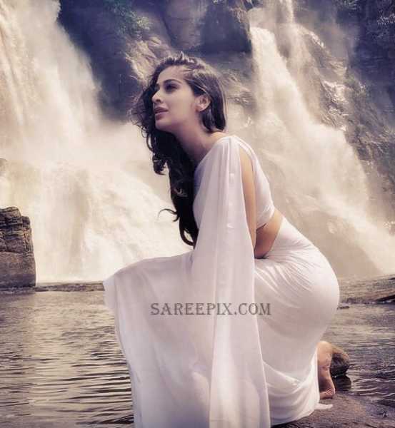 Laxmi Rai Saree Photos In "Neeya 2" Tamil Movie