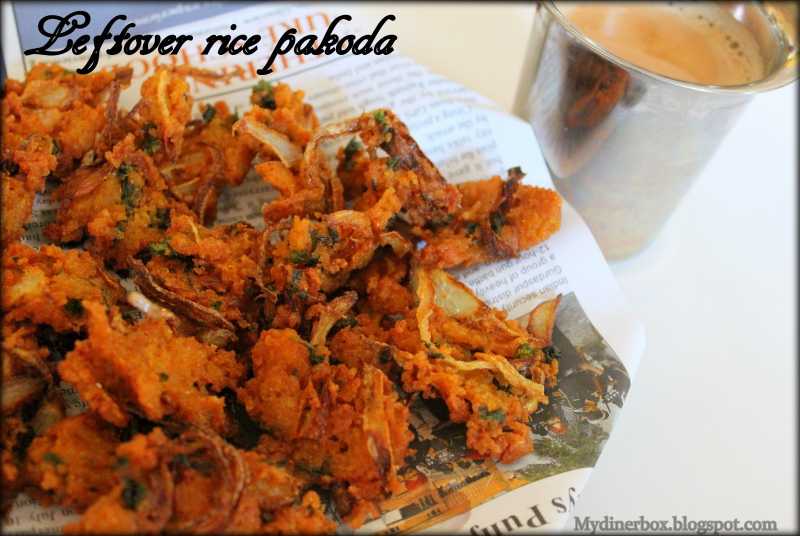 Leftover Rice Pakoda/pakora