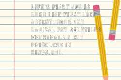 Lessons I learned at my first job