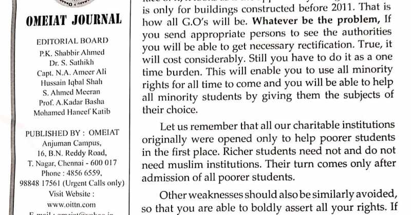 Let Us Safeguard Minority Rights