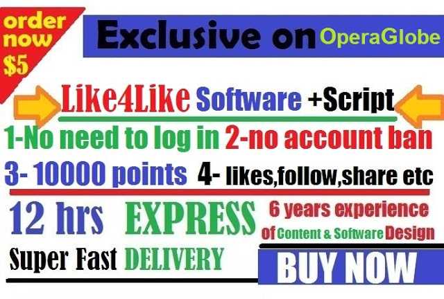 Like4Like Bot Software + IMacros Scripts