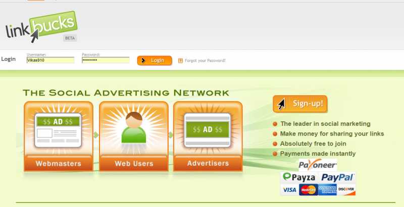 Linkbucks Review : Payment Proof & Cpm Rate - Money Earn Way